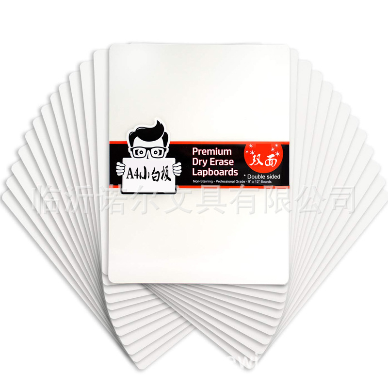 Eraser with Pen Pen Holder erasable non-magnetic wooden teaching writing board 21*30cmA4 double-sided small whiteboard