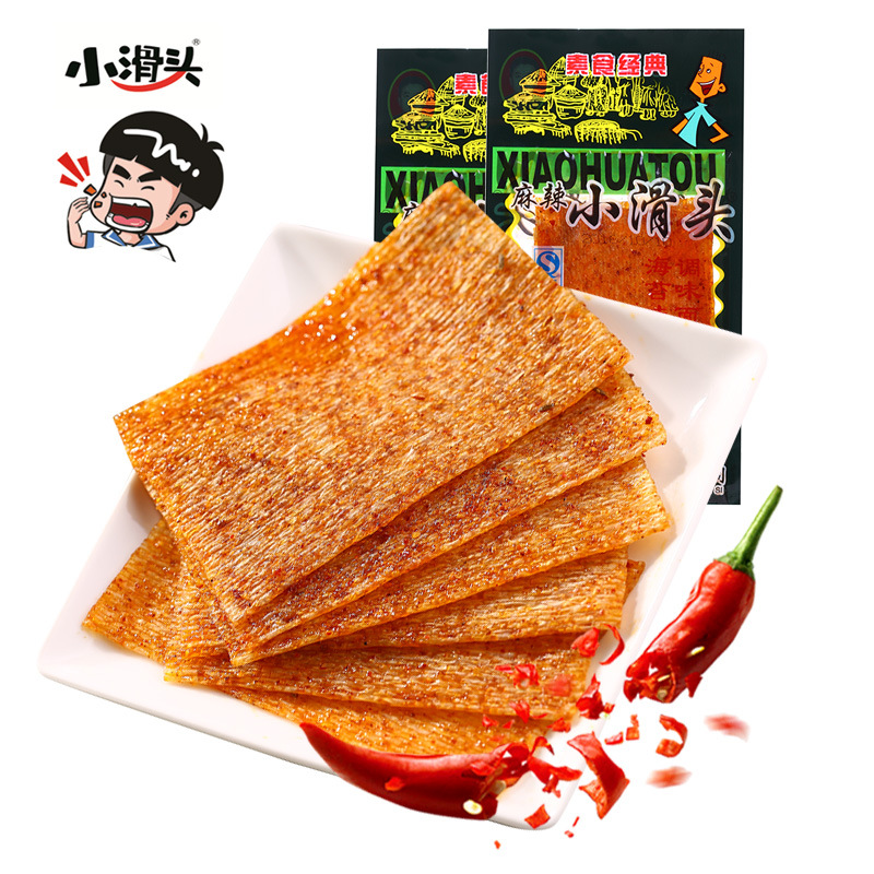 Small slippery head spicy strip spicy small package large spicy slice 8090 s childhood nostalgic snack classic snack leisure food