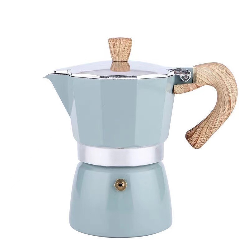 Seiko Coffee Pot Moka Pot Hand Brewed Household Aluminum Classic Espresso Hand Ground Coffee American Style
