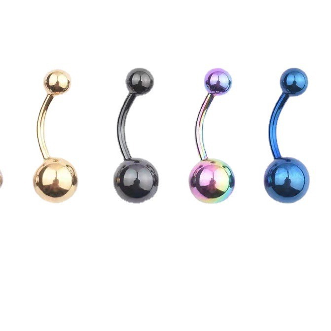 European and American Korean version of human body piercing navel nail simple generous belly button ring wholesale sales