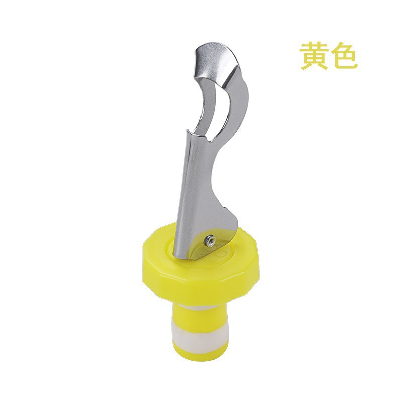 Kitchen Creative Wine Bottle Stopper, Red Wine Bottle Stopper, Sealed and Leak-Proof Downward Wine Stopper, Stainless Steel Bottle Opener, Fresh-Keeping Stopper