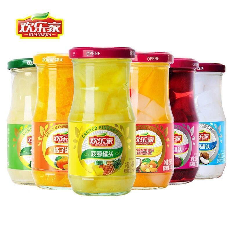 Huanhuijia Canned Fruit/Small Bottle Mixed Orange, Hawthorn, Snow Pear, Coconut, Pineapple Assorted Drop Shipping