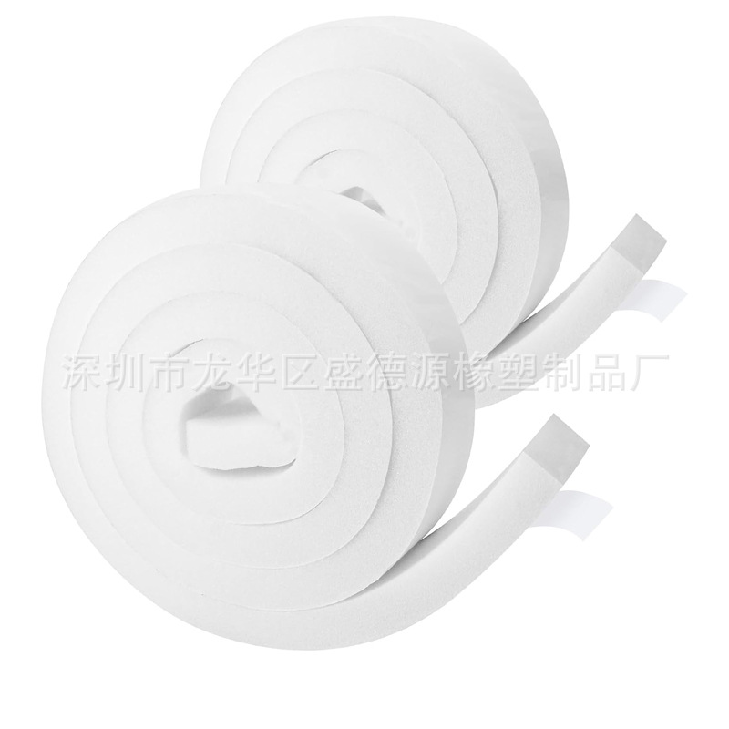 Self-adhesive sponge strip PU polyurethane foam strip eva sponge strip window door crack sound insulation dustproof windshield windproof strip