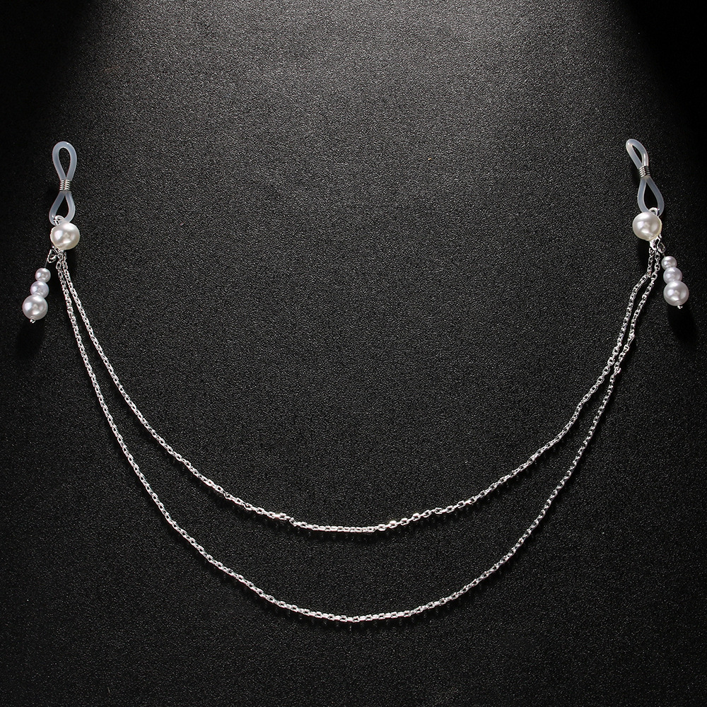 Amazon Explosions Pearl Pendant Nipple Chain Simple Sexy Body Chain Nightclub Party Body chain