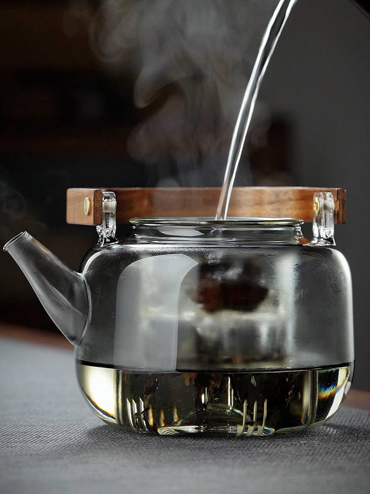 ✅ Glass Teapot 2025 New Model for Home Use with Handle, High-Temperature Resistant, Suitable for Open Flame and Electric Ceramic Stove, Water Boiling Kettle Set