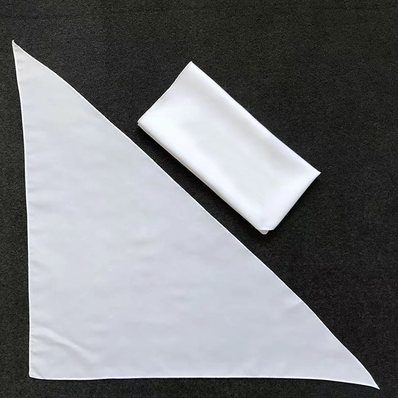 Cross-border new pet dog White Heat transfer saliva towel scarf creative pet scarf triangle towel wholesale