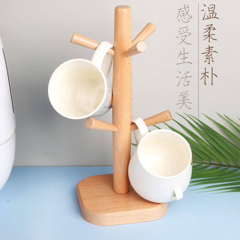 Держатель для стаканов из стекла, деревянный, для хранения, перевернутый