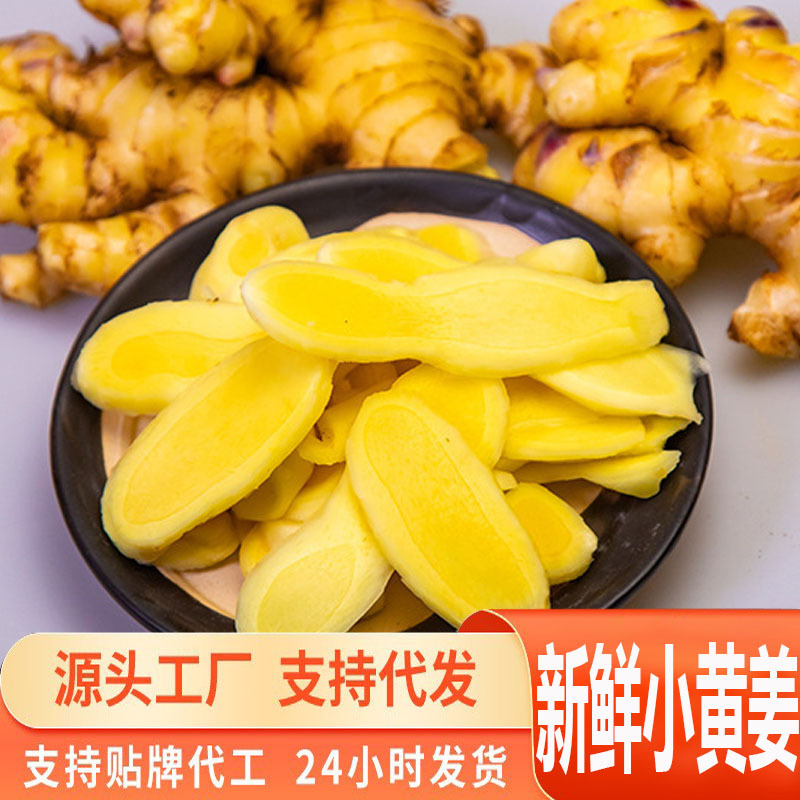 Свежий органический желтый имбирь из высокогорья Юньнани, подходит для послеродового ухода, выращенный на ферме и сертифицированный органический