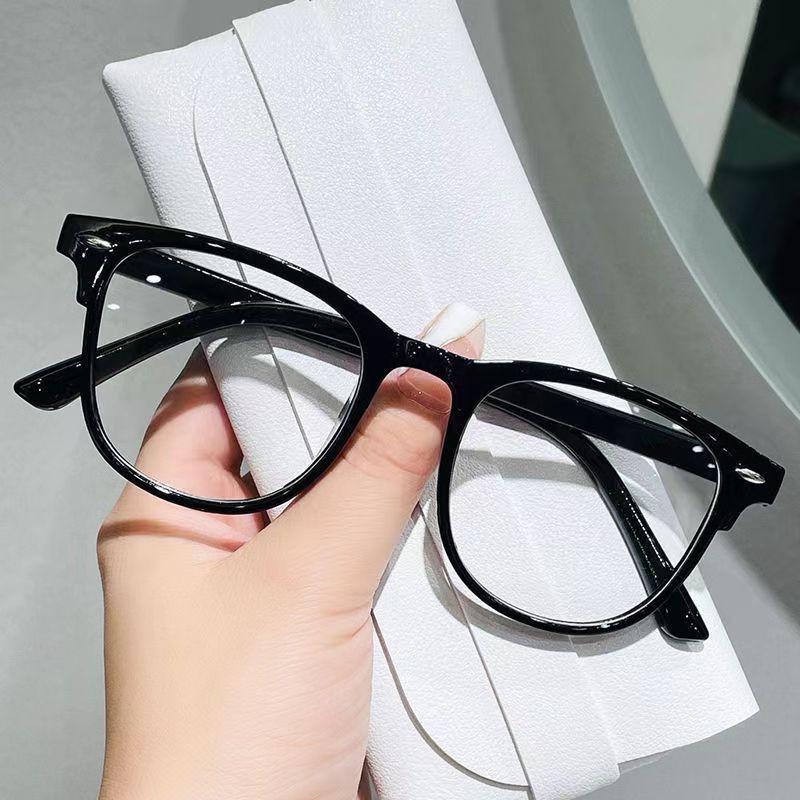 New anti-blue light glasses frame net red rice nail student flat glasses can be equipped with myopia Korean plain glasses generation hair