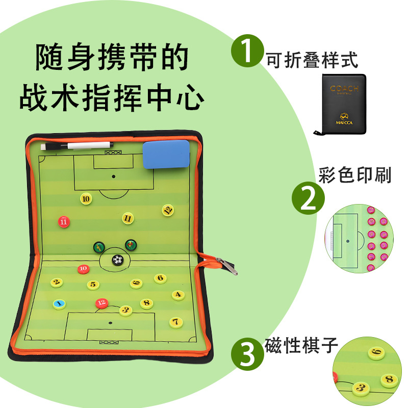 Cross-Border Basketball Football Tactical Board Magnet Youth Training Lesson Plan Portable Referee Board Magnetic Board Football Billiards Tennis