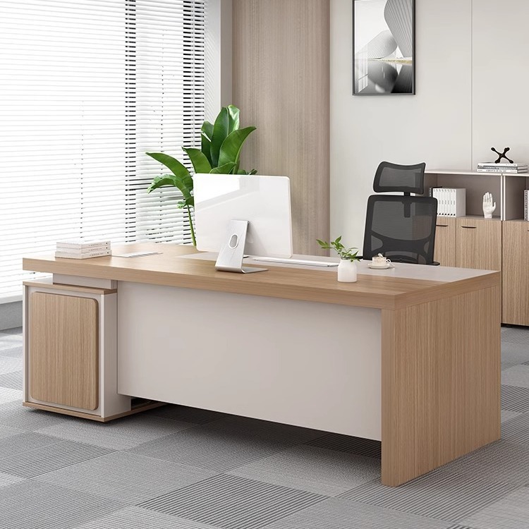 Desk Boss Table Simple Modern Single Chairman's Desk Manager Table Finance Table Computer Table and Chair