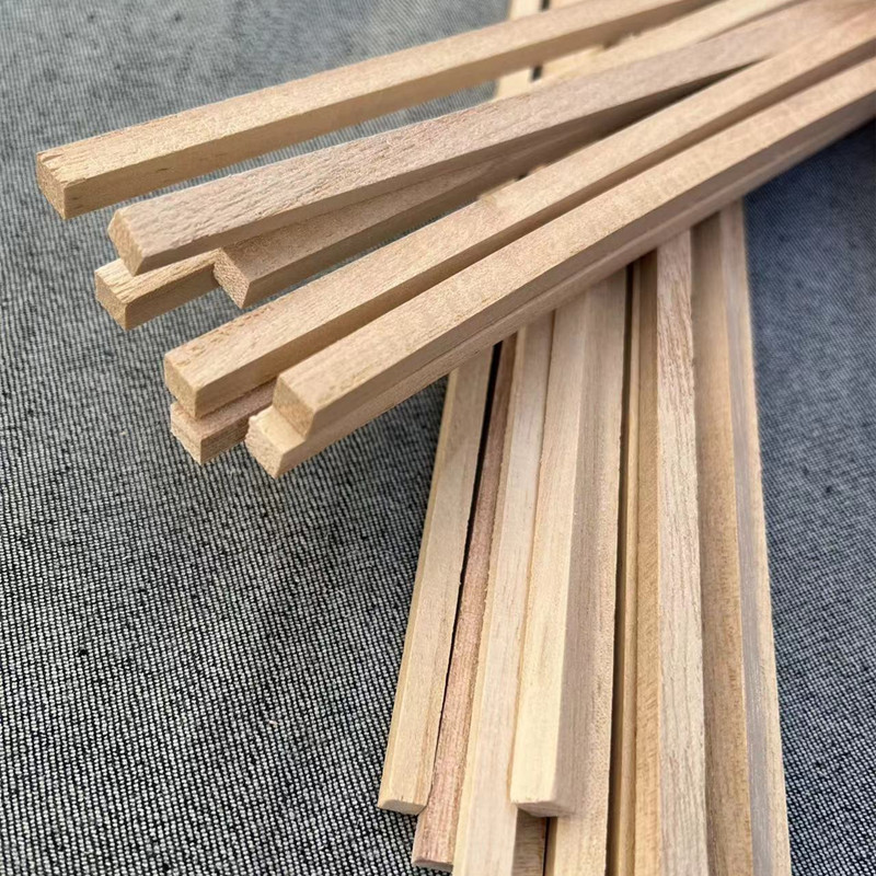 Tung wood strip thin wood strip diy handmade wood strip building model Wood strip cabin making flat wood strip thin wood sheet