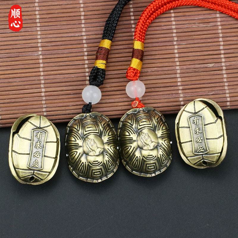 Shunxin bergamot turtle hexagram turtle shell gossip wenchuang three talent hand piece decompression text play trend national wind ornaments wholesale