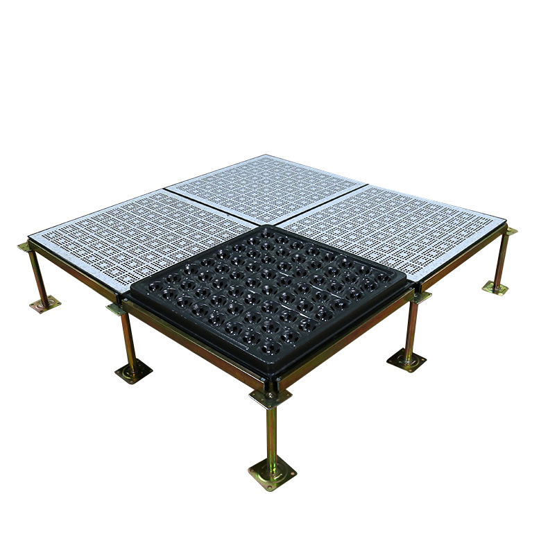All-Steel Anti-Static Flooring for School Computer Rooms, Movable Raised Ventilation Flooring 600*600, Anti-Static Manufacturer Wholesale