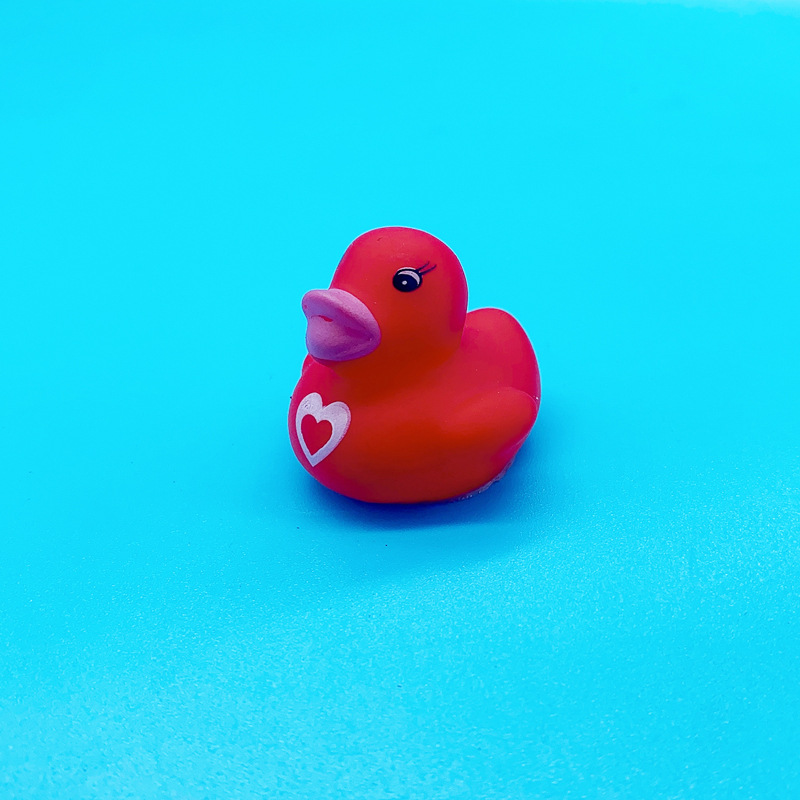 Amazon Cross-border Valentine's Day Love Duck Set Pink Printed Yellow Duck Children's Pinch Call Toy