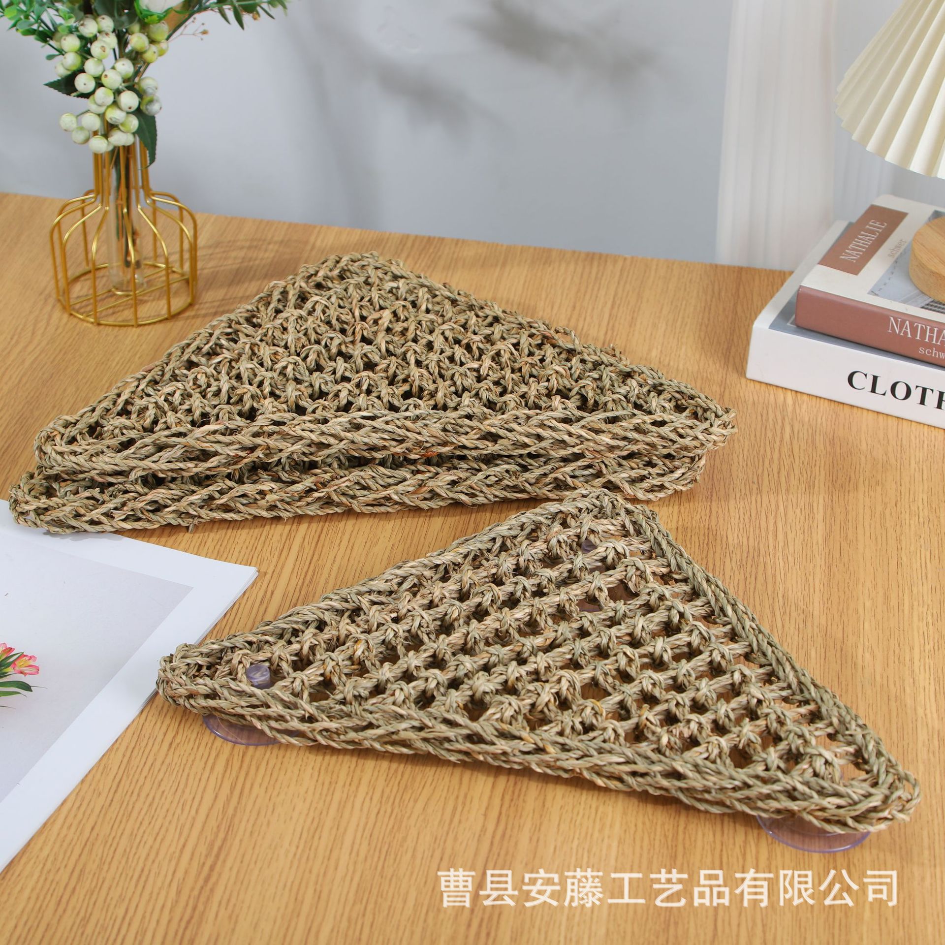 Соломенный треугольный мат, мат для животных, ручная работа