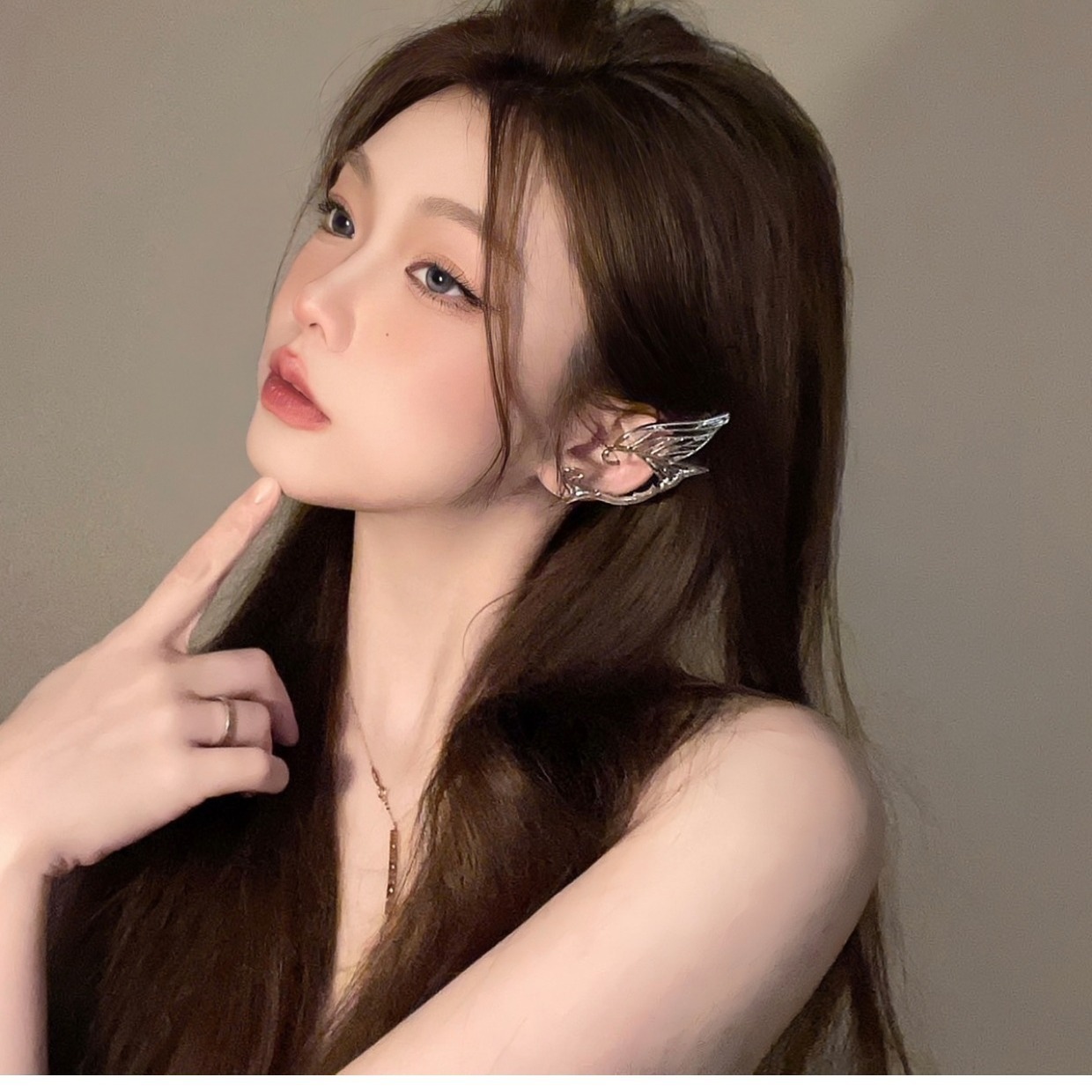 Серьги-клипсы с крыльями джинна, легкие и роскошные, без проколов