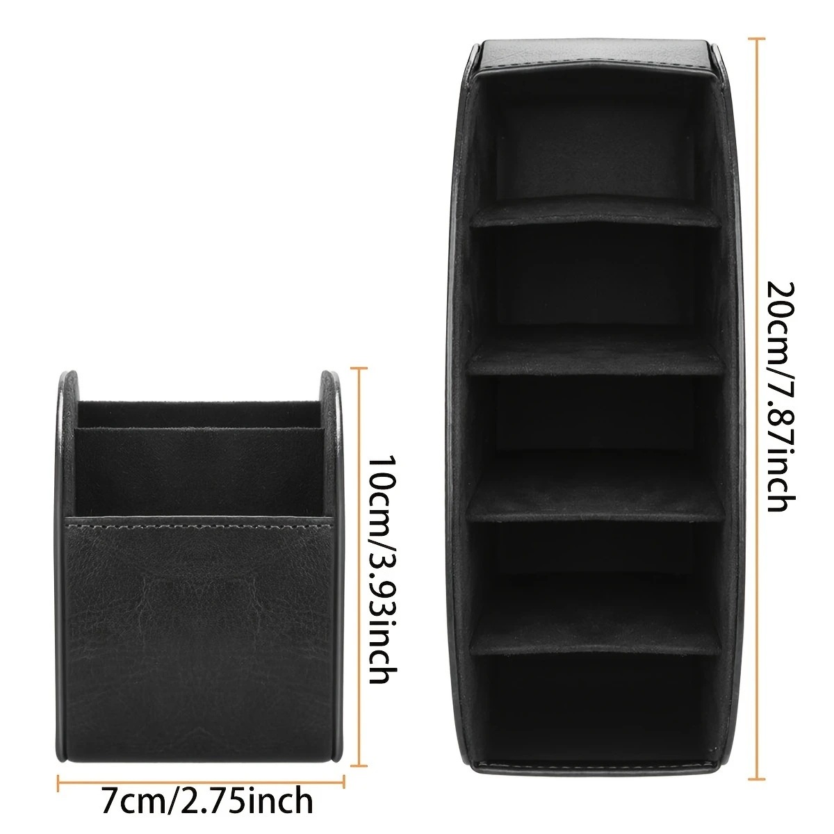 Spot Pu Leather Office Desk Storage Box Remote Control Storage Box Multi-Functional Storage Box Organizer Makeup Brush