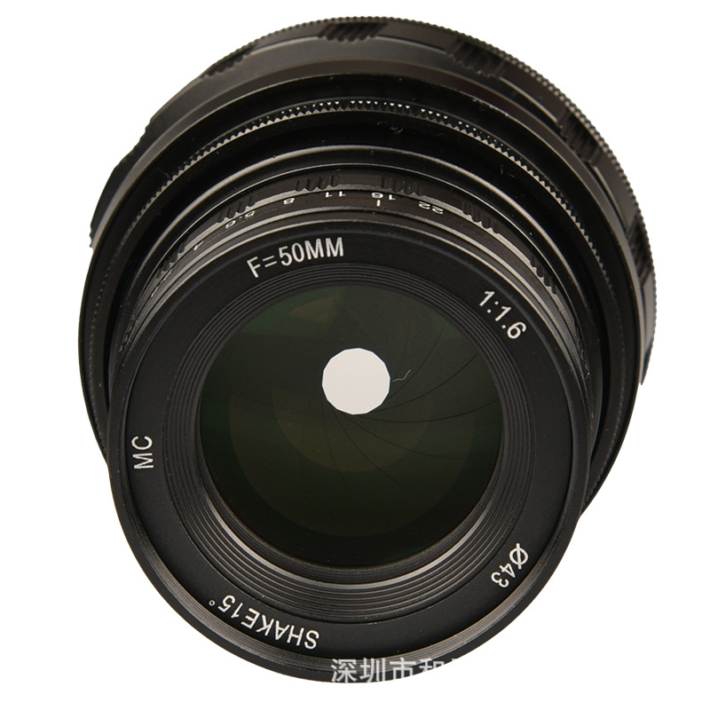 50mm F1.6 Manual Fixed Focus Shift Full Frame Lens 15 Degree Tilt Adjustment 360 Degree Rotation Miniature Photography