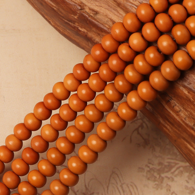 Boutique Natural Olive Pit Apple Round Bead DIY Bracelet with Bead Olivine String Wen Play Buddha Bead Bracelet Accessories