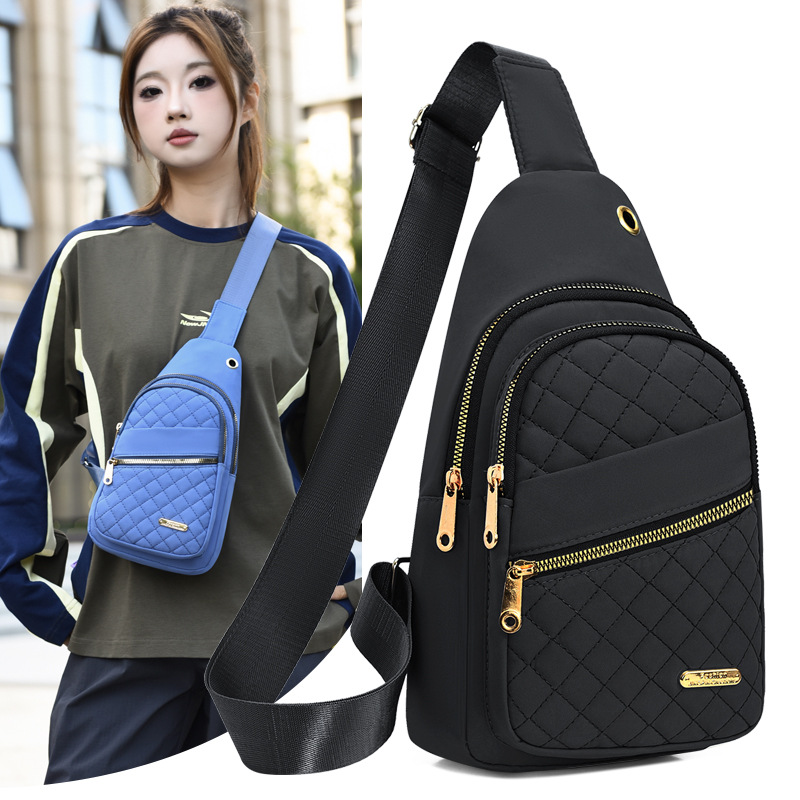 Корейская стильная женская сумка через плечо, новая, многоуровневая, большая емкость, для активного отдыха