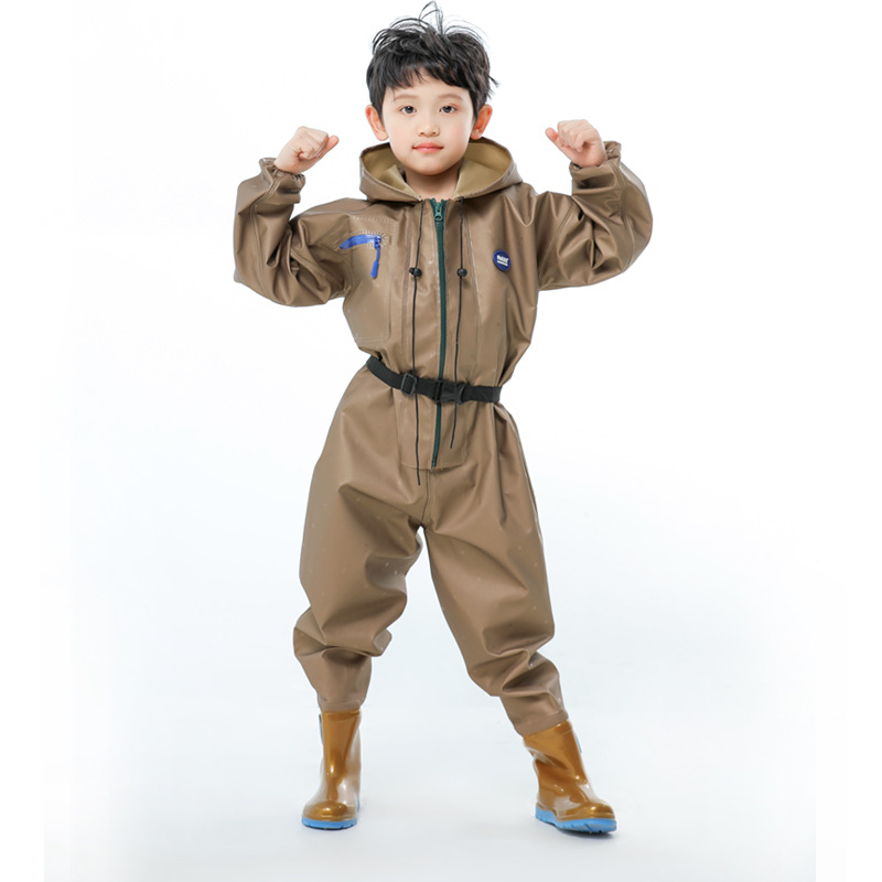 Yicheng Yuxing whole body water clothes one-piece children play water sand mud catch fish children boys and girls zipper