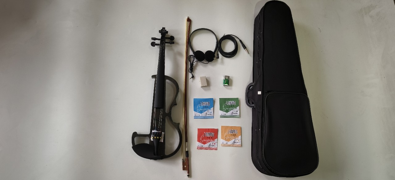 Black Electronic Electroacoustic Violin