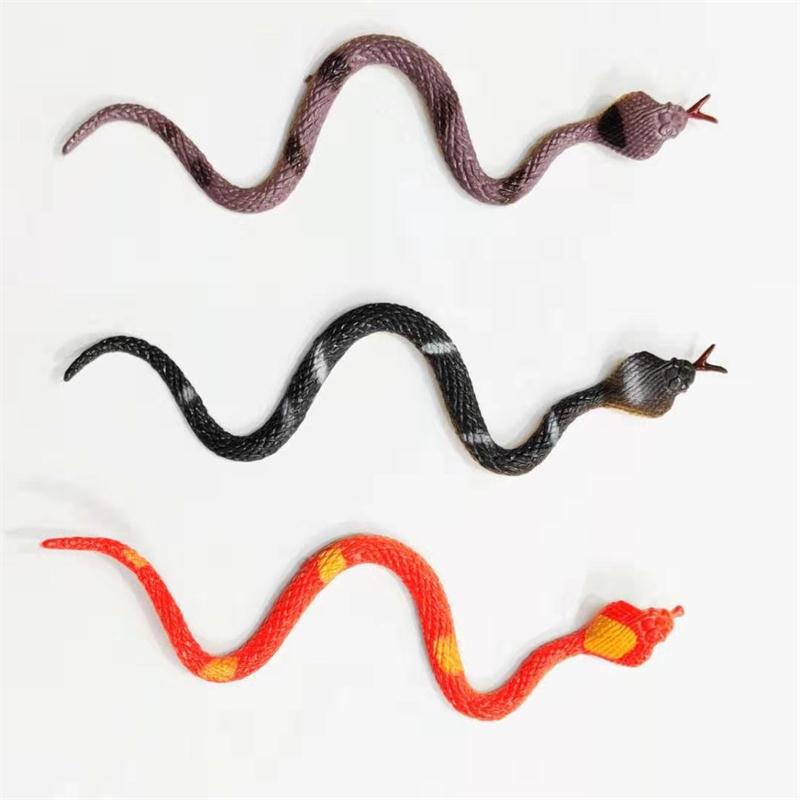 Environmentally Friendly Simulated Pvc 12-Piece Snake Toy Model Children's Cognitive Sand Table Ornaments Halloween Accessories Educational