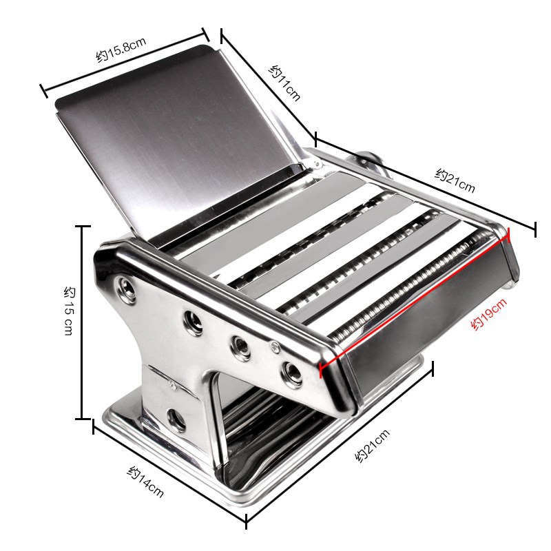 Машина для лапши из нержавеющей стали с тремя ножами, ручная машина для лапши, машина для обертки пельменей, может использоваться для круглой и бабочковой лапши