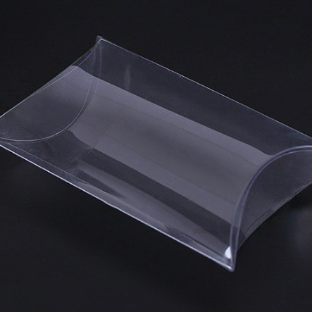 Dust cover square pvc transparent plastic box pet food tea toy stationery pet pillow box printed LOGO