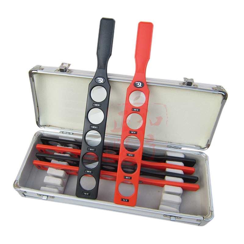 Optometry lens box string lens hyperopic myopia 6 rows 30 pieces refractive examination eye lens 500 degrees instrument for one sale