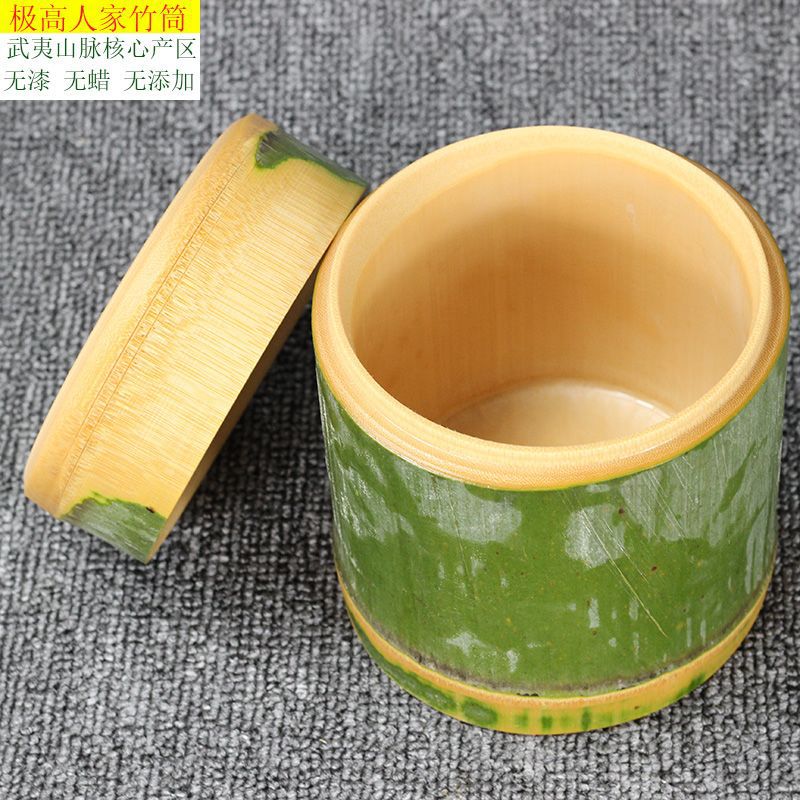 Fresh Natural Bamboo Rice Steamer Jar with Lid for Home Use, Large Commercial Bamboo Bowl, Hot Sale