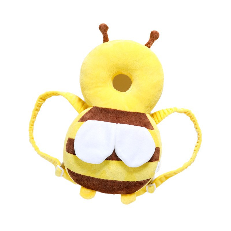 Baby Toddler Head Protection Pillow, Baby Learning to Walk Anti-Fall Pillow, Breathable Head Protection Pad, Little Bee Head Protection Anti-Fall Pillow