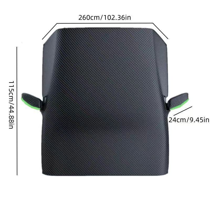 Car Magnetic Snow Shield Thickeneded Aluminized Snow Shield Winter Front Windshield Anti-Snow and Anti-Freeze Magnetic Half-Cover Car Cover