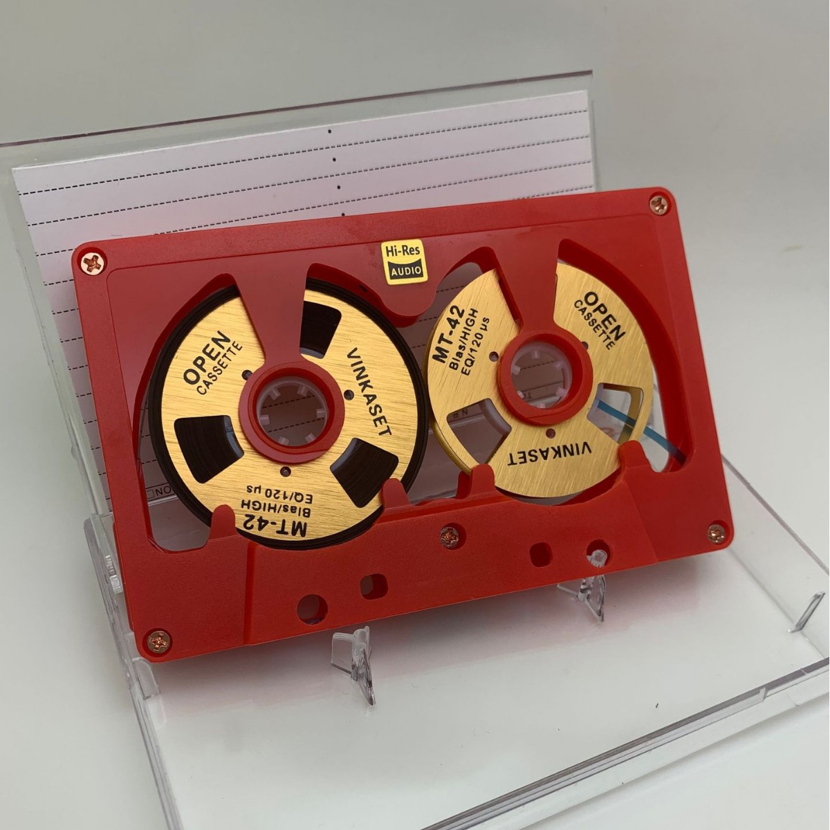 Original Hollow Small Opening Tape 50-Minute Blank Tape Double-Sided Metal Type One Core Cassette Tape