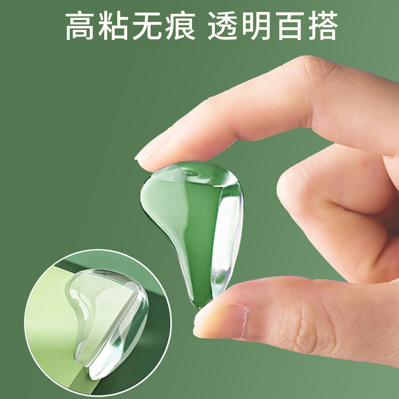 New Water Drop Anti-Collision Corner Transparent Table Corner Kidsren's Anti-Collision Protective Cover Furniture Silicone Thickeneded Anti-Collision Corner