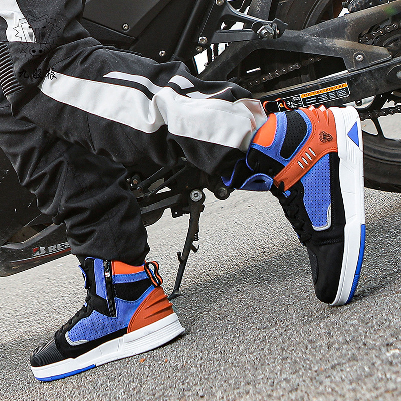 Jiuliulang Motorcycle Riding Shoes Motorcycle Boots Summer Breathable Anti-Fall Rider Equipment Road Racing Shoes Work Clothing