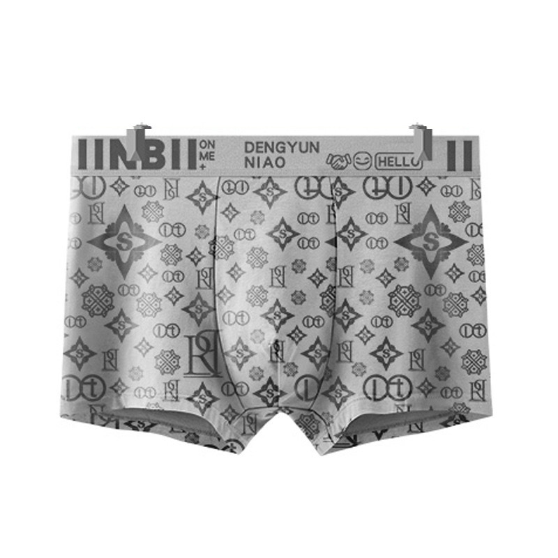 Wholesale genuine goods men's underwear men's boxers head printing youth breathable boys boxer shorts men's shorts printing