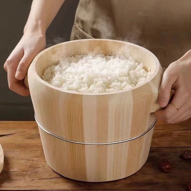 Steamed rice barrel steamed rice barrel rice household barrel rice steamer commercial large wine rice barrel rice steamer factory wholesale