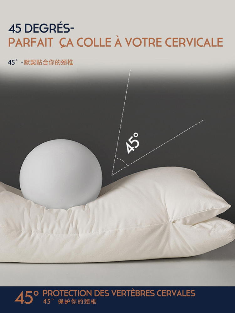 Special Cervical Spine Pillow for Five-Star Hotels, Neck Pillow, Side Sleeping Pillow, Cervical Spine Support, Sleep Aid Pillow Core, Adult High Head