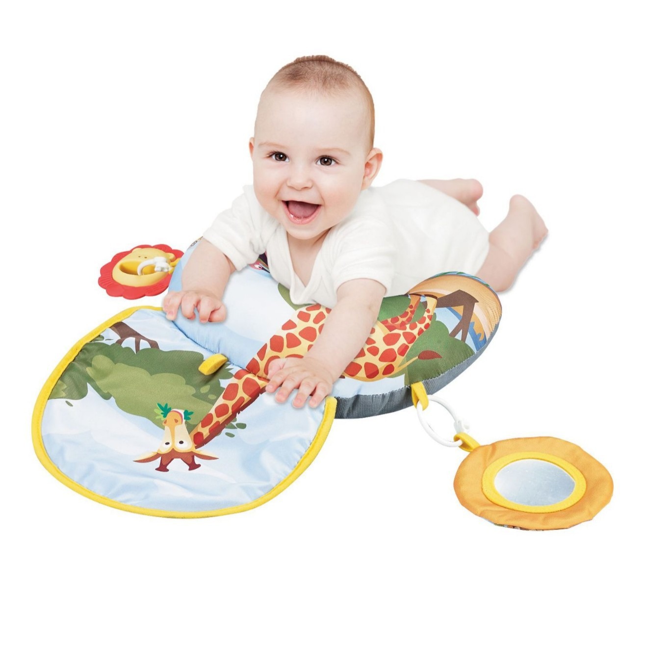 In-Stock Cross-Border New Baby Black and White Head-Up Pillow, Head-Up Training Pillow, U-Shaped Baby Tummy Time Pillow, Early Education