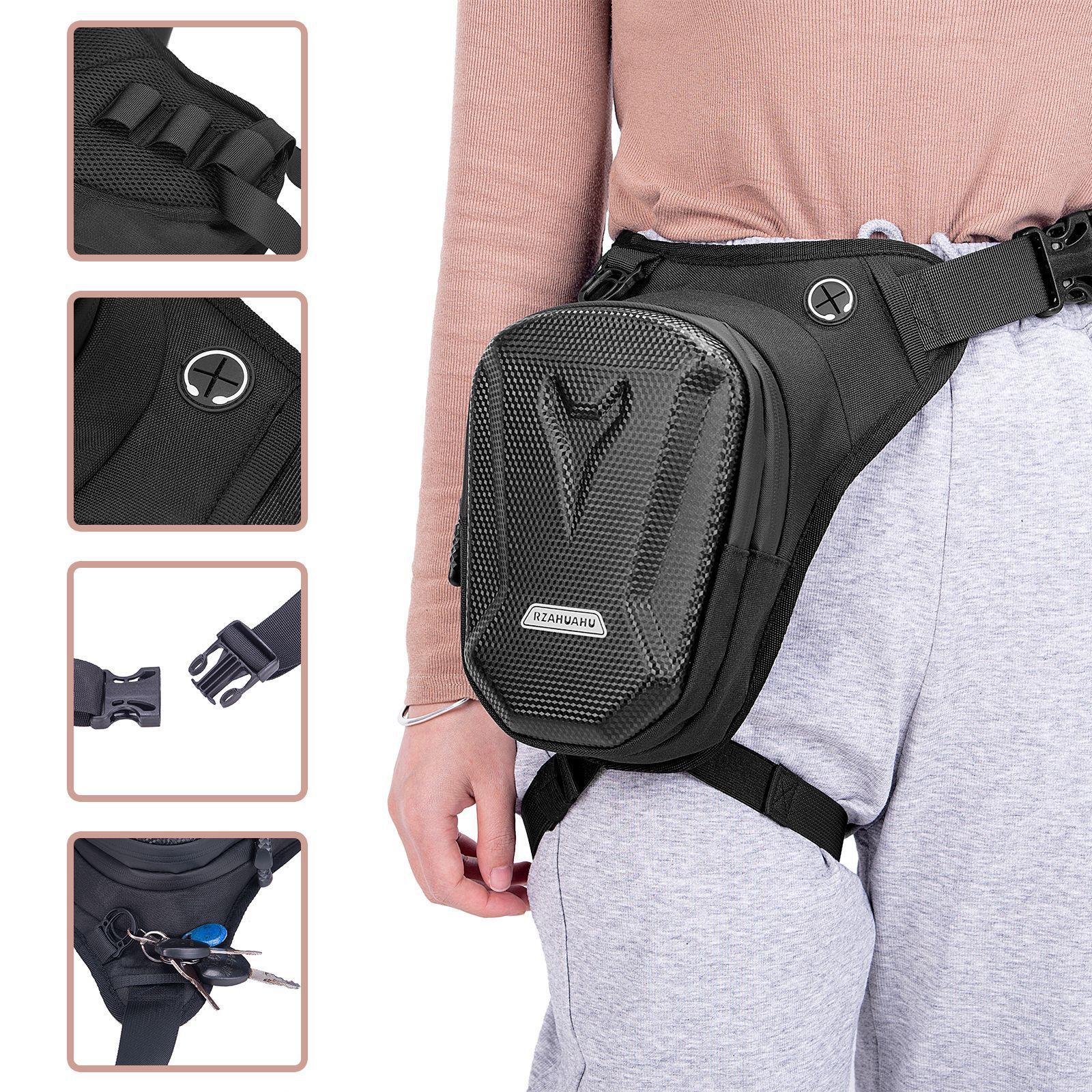 Tactical Leg Bag Men's Riding Motorcycle Motorcycle Multifunctional Waterproof Leggings Waist Bag Outdoor Crossbody Bag
