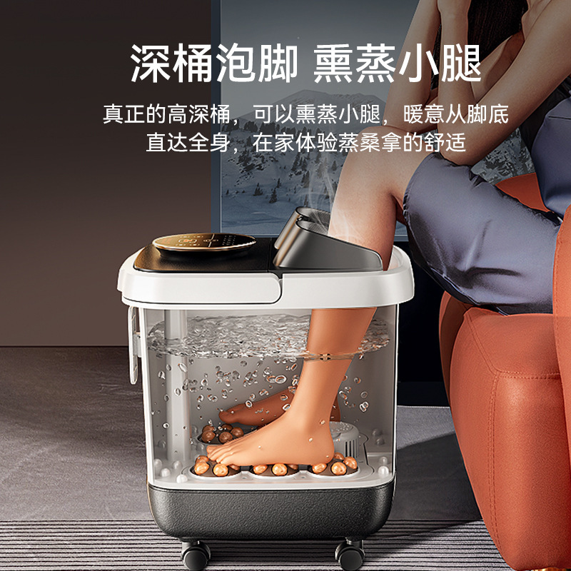 Luyao Electric Foot Bathtub Foot Bucket Household Automatic Heating Foot Washing Bucket Foot Bath Massage Constant Temperature Gift Gift