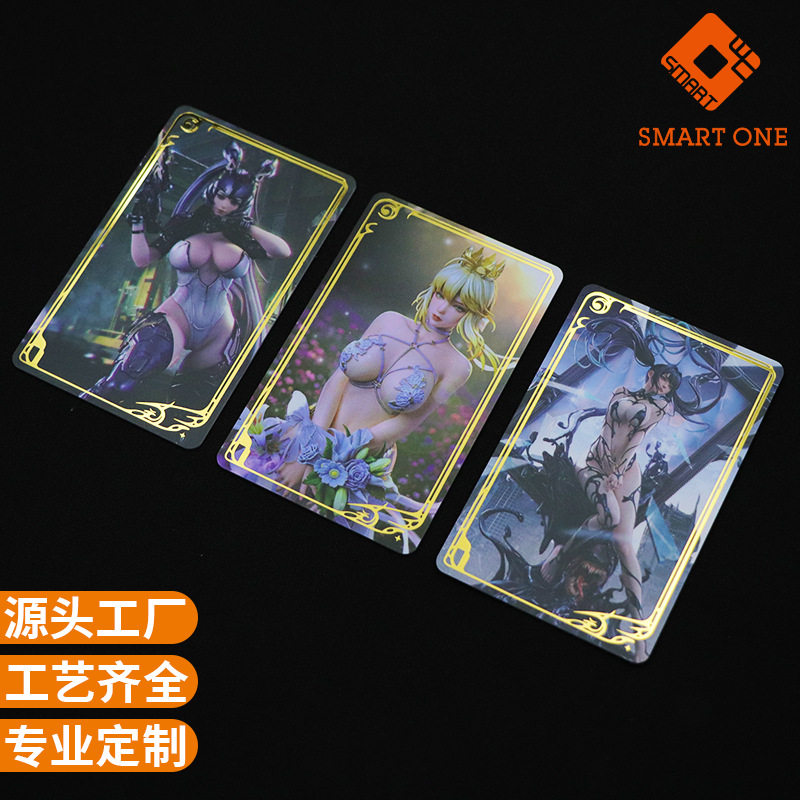 Однокоренная NFC карта для запуска игр, ПВХ аниме карта, кастомная горячая штамповка золотых и серебряных персонажей, высококачественная ID
