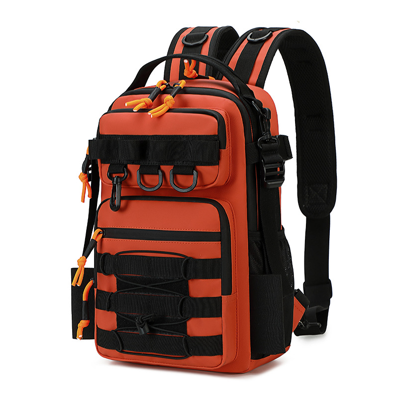 New Luya Crossbody Bag Single and Double Shoulders Travel Sports Large Capacity Chest Bag Men's Role Bag Multifunctional Waist Bag Outdoor Bag