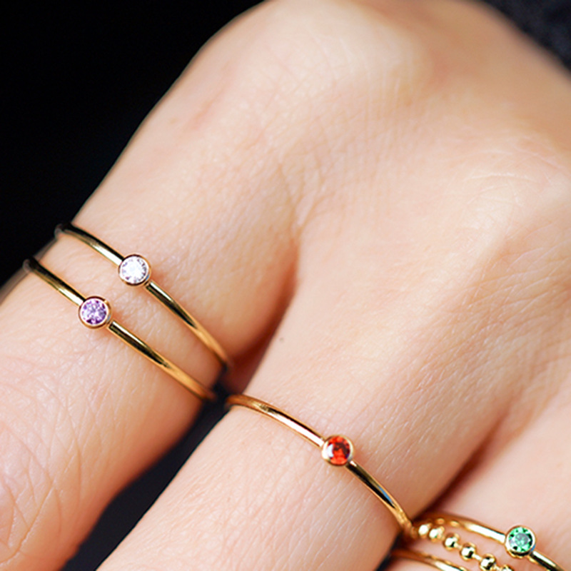 Processing and Customization of European and American Retro Ins Simple Personalized Necklace Titanium Steel Plated 18K Gold Letter Necklace Earrings Ring