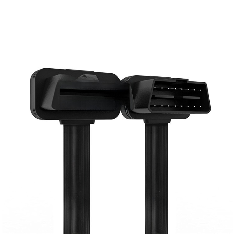 Car GPS extension cable, OBD extension flat cable 16 core full flat cable OBD2 adapter cable ultra-thin