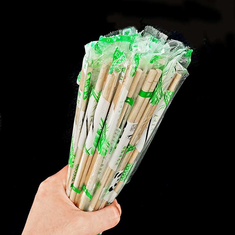 Disposable Chopsticks Commercial Independent Packaging Restaurant Ktv Hotel Bamboo Fast Food Chopsticks Takeaway Packaging Sanitary Chopsticks