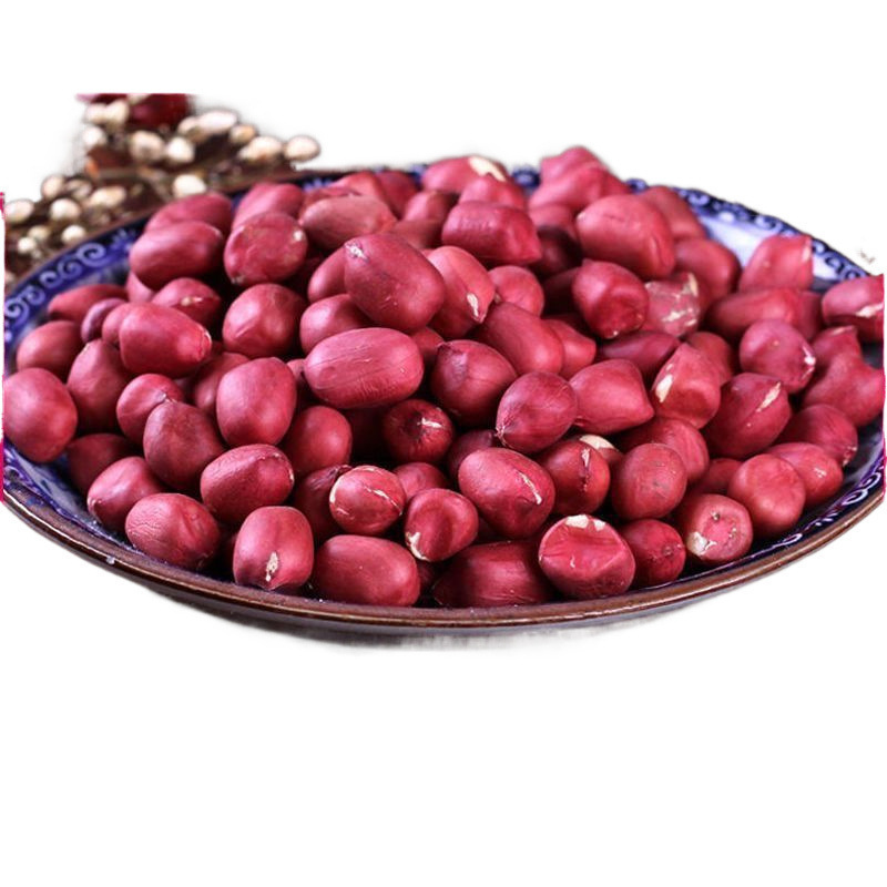 Raw Peanuts from a Local Farm, Unshelled Raw New Peanuts, Specialty Four-Piece Red-Skinned Sea Flower Series