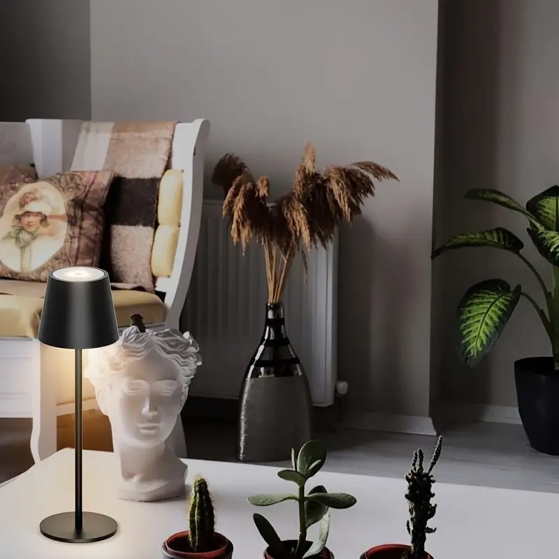 Led Tall Small Table Lamp Bedroom Bedside Lamp Restaurant Rechargeable Night Light Girls Gift Atmosphere Lamp Tall Lamp